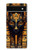 S3992 Anubis noir et or Etui Coque Housse pour Google Pixel 6a S3992 Anubis noir et or Etui Coque Housse pour Google Pixel 6a