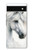 S4025 Peinture de cheval blanc Etui Coque Housse pour Google Pixel 6a
