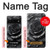 S3969 Rose noire, coup de pinceau dur Etui Coque Housse pour Google Pixel 6