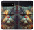S3971 Chat peint en couleur Etui Coque Housse pour Google Pixel 6
