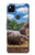 S4031 Bébé hippopotame Famille d'hippopotames Etui Coque Housse pour Google Pixel 4a