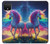 S3977 Licorne colorée Etui Coque Housse pour Google Pixel 4