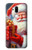 S4029 Coffret cadeau de Noël avec Père Noël souriant Etui Coque Housse pour LG G7 ThinQ