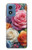 S3975 Peinture de roses colorées Etui Coque Housse pour Motorola Moto G Play 4G (2024)