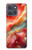 S4012 Veines dorées en marbre rouge Etui Coque Housse pour Motorola Moto G Power (2025,2026)