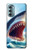 S4004 Peinture à l'huile Requin géant Etui Coque Housse pour Motorola Moto G Stylus 5G (2022)