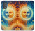 S3966 Soleil artistique et lune Etui Coque Housse pour Motorola Moto G Power 2022, G Play 2023