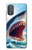 S4004 Peinture à l'huile Requin géant Etui Coque Housse pour Motorola Moto G Power 2022, G Play 2023