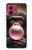 S3973 Chimpanzé soufflant du chewing-gum rose Etui Coque Housse pour Motorola Moto G84