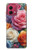 S3975 Peinture de roses colorées Etui Coque Housse pour Motorola Moto G84