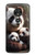 S4008 Famille de pandas Etui Coque Housse pour Motorola Moto G7 Power