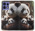 S4008 Famille de pandas Etui Coque Housse pour Motorola Edge 50 Pro