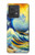 S4005 Peinture à l'huile Grandes vagues Etui Coque Housse pour Motorola Edge 40 Neo