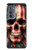 S4015 Drapeau américain de crâne Etui Coque Housse pour Motorola Edge (2022)