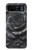 S3969 Rose noire, coup de pinceau dur Etui Coque Housse pour Motorola Razr 40