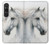 S4025 Peinture de cheval blanc Etui Coque Housse pour Sony Xperia 1 VI