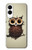 S0360 café Chouette Etui Coque Housse pour Samsung Galaxy S25 Edge
