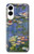 S0997 Claude Monet Nymphéas Etui Coque Housse pour Samsung Galaxy S25 Edge