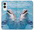 S1291 Les Dauphins en Mer Etui Coque Housse pour Samsung Galaxy S25 Edge