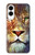 S1354 Lion Etui Coque Housse pour Samsung Galaxy S25 Edge