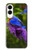 S1565 Oiseau bleu de bonheur Bleu Oiseau Etui Coque Housse pour Samsung Galaxy S25 Edge