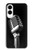 S1672 Rétro Musique Jazz Microphone Etui Coque Housse pour Samsung Galaxy S25 Edge