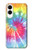 S1697 Tie Dye coloré imprimé graphique Etui Coque Housse pour Samsung Galaxy S25 Edge