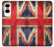 S2303 Drapeau britannique UK Millésime Etui Coque Housse pour Samsung Galaxy S25 Edge