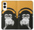 S2324 Singe drôle avec casque Pop Musique Etui Coque Housse pour Samsung Galaxy S25 Edge