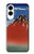 S2390 Katsushika Hokusai Fuji Rouge Etui Coque Housse pour Samsung Galaxy S25 Edge