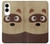 S2825 Mignon raton laveur animé Dessin Etui Coque Housse pour Samsung Galaxy S25 Edge