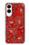 S3354 Rouge classique Bandana Etui Coque Housse pour Samsung Galaxy S25 Edge