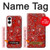 S3354 Rouge classique Bandana Etui Coque Housse pour Samsung Galaxy S25 Edge