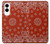 S3355 Motif Bandana Rouge Etui Coque Housse pour Samsung Galaxy S25 Edge