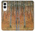 S3380 Gustav Klimt Bouleau Forêt Etui Coque Housse pour Samsung Galaxy S25 Edge