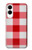 S3535 Rouge vichy Etui Coque Housse pour Samsung Galaxy S25 Edge