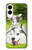 S3795 Peinture Husky Sibérien Ludique Chaton Grincheux Etui Coque Housse pour Samsung Galaxy S25 Edge