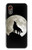 S1981 Loup hurlant à la lune Etui Coque Housse pour Samsung Galaxy XCover7