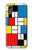 S3814 Composition de dessin au trait Piet Mondrian Etui Coque Housse pour Samsung Galaxy XCover7