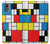 S3814 Composition de dessin au trait Piet Mondrian Etui Coque Housse pour Samsung Galaxy XCover7