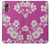 S3924 Fond rose fleur de cerisier Etui Coque Housse pour Samsung Galaxy XCover7