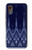 S3950 Motif textile thaïlandais bleu Etui Coque Housse pour Samsung Galaxy XCover7