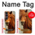S1595 Beau cheval marron Etui Coque Housse pour Sony Xperia 1 VII