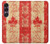 S1603 Drapeau du Canada Vieux Millésime Etui Coque Housse pour Sony Xperia 1 VII