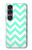 S1723 Monnaie Chevron Zigzag Etui Coque Housse pour Sony Xperia 1 VII