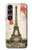 S2108 Tour Eiffel de Paris Carte postale Etui Coque Housse pour Sony Xperia 1 VII