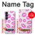 S2214 Bisous Lèvres roses Etui Coque Housse pour Sony Xperia 1 VII