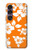 S2245 Hawai Hibiscus Motif orange Etui Coque Housse pour Sony Xperia 1 VII