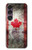 S2490 Canada Feuille d'érable Drapeau Texture Etui Coque Housse pour Sony Xperia 1 VII