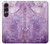 S2690 Cristaux améthyste imprimés graphiques Etui Coque Housse pour Sony Xperia 1 VII